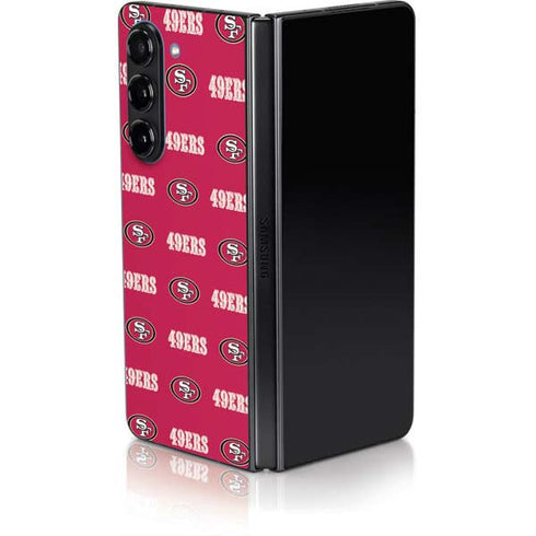 NFL San Francisco 49ers Blitz Series Galaxy Z Fold5 5G Skin