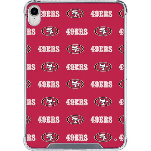 NFL San Francisco 49ers Blitz Series iPad 11th Gen (2025) Clear Case