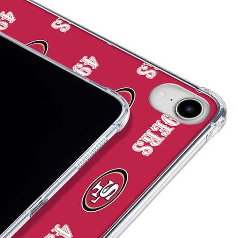 NFL San Francisco 49ers Blitz Series iPad 11th Gen (2025) Clear Case