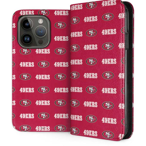 NFL San Francisco 49ers Blitz Series iPhone 15 Pro Folio Case