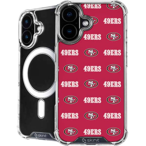 NFL San Francisco 49ers Blitz Series iPhone 16 Plus MagSafe Case
