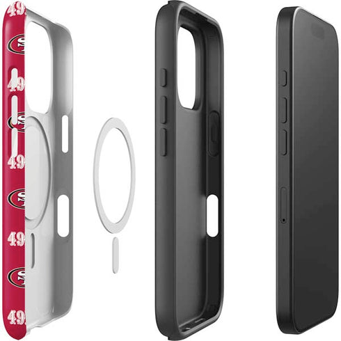 NFL San Francisco 49ers Blitz Series iPhone 16 Pro Max Magsafe Impact Case