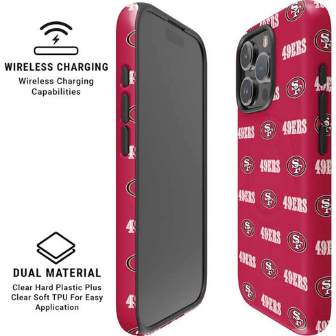 NFL San Francisco 49ers Blitz Series iPhone 16 Pro Max Magsafe Impact Case