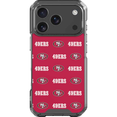 NFL San Francisco 49ers Blitz Series iPhone 18 Pro Clear Case