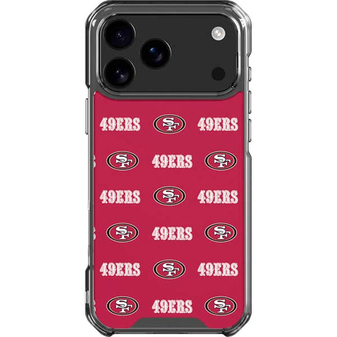 NFL San Francisco 49ers Blitz Series iPhone 18 Pro Max Clear Case