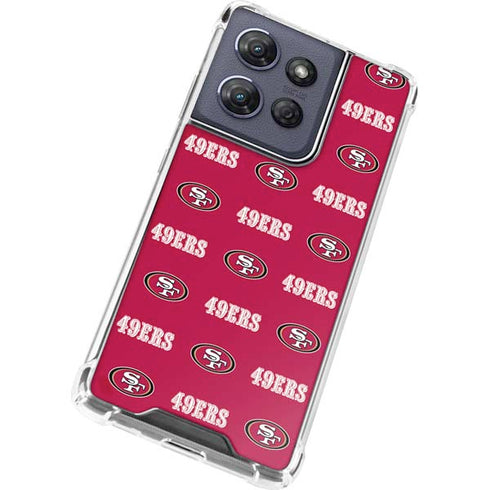 NFL San Francisco 49ers Blitz Series Moto G 5G (2025) Clear Case