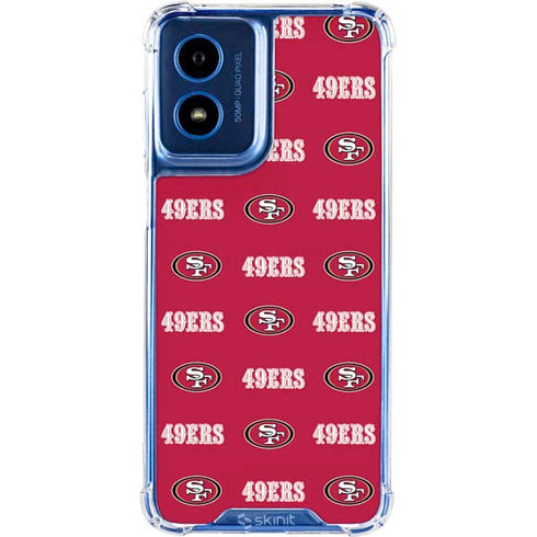 NFL San Francisco 49ers Blitz Series Moto G 5G (2024) Clear Case