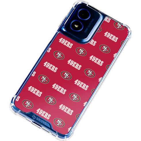 NFL San Francisco 49ers Blitz Series Moto G 5G (2024) Clear Case