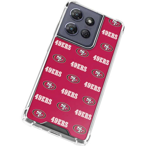 NFL San Francisco 49ers Blitz Series Moto G Play 5G (2025) Clear Case
