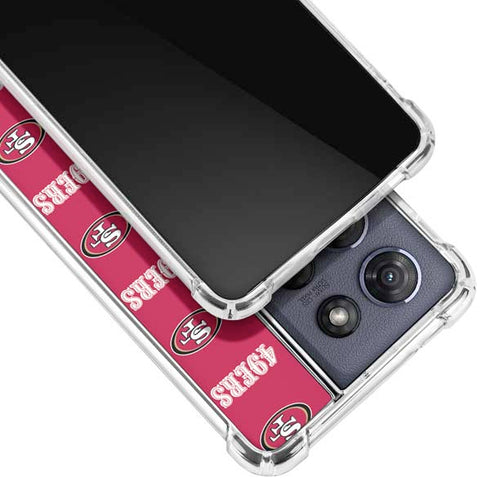 NFL San Francisco 49ers Blitz Series Moto G Play 5G (2025) Clear Case
