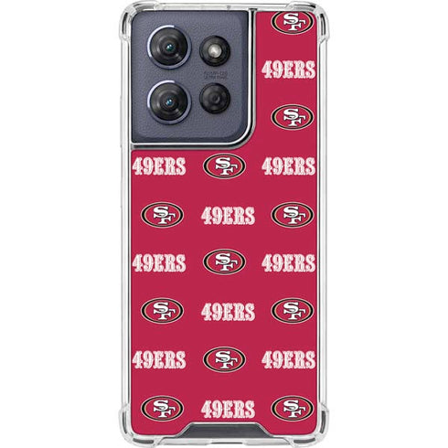NFL San Francisco 49ers Blitz Series Moto G Power 5G (2025) Clear Case