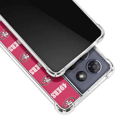 NFL San Francisco 49ers Blitz Series Moto G Stylus 5G (2025) Clear Case