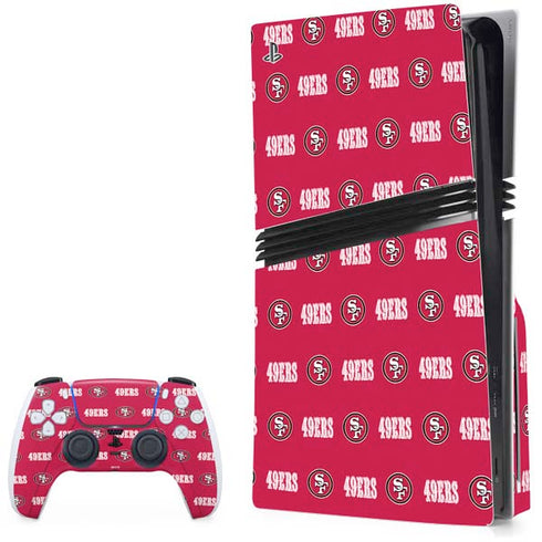 NFL San Francisco 49ers Blitz Series PS5 Pro Disk Bundle Skin