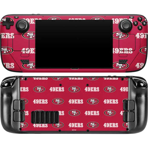 NFL San Francisco 49ers Blitz Series Steam Deck Handheld Gaming Computer OLED Skin