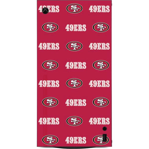 NFL San Francisco 49ers Blitz Series XBox Series X Digital Edition Console Skin