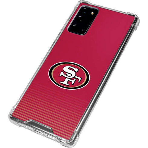NFL San Francisco 49ers Breakaway Galaxy Note20 5G Clear Case