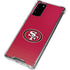 NFL San Francisco 49ers Breakaway Galaxy Note20 5G Clear Case