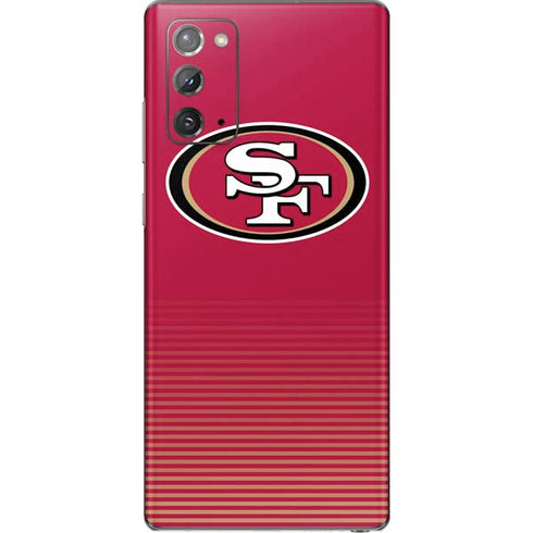 NFL San Francisco 49ers Breakaway Galaxy Note20 5G Skin