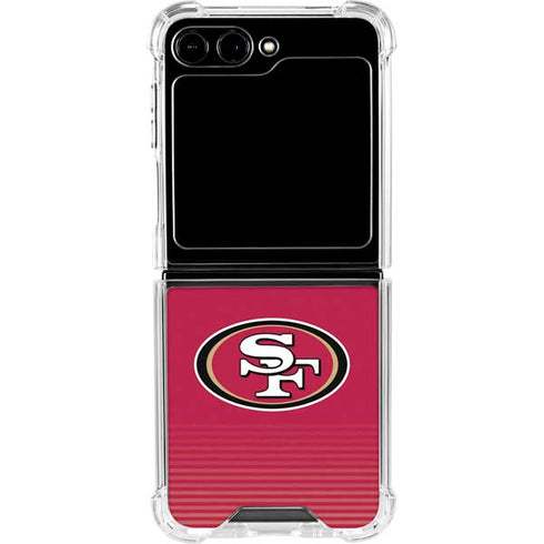 NFL San Francisco 49ers Breakaway Galaxy Z Flip6 Clear Case