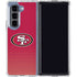 NFL San Francisco 49ers Breakaway Galaxy Z Fold5 5G Clear Case