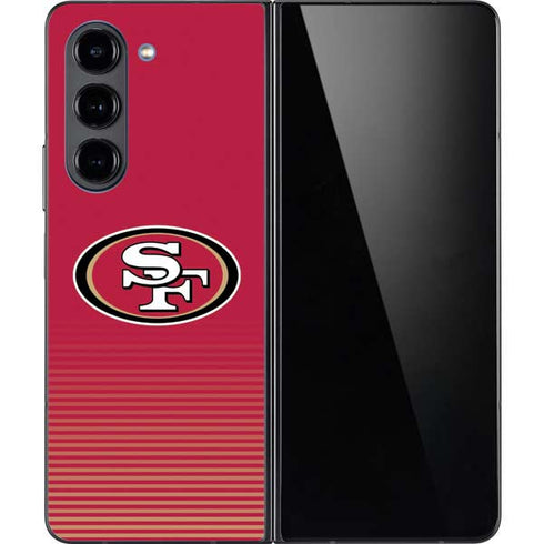 NFL San Francisco 49ers Breakaway Galaxy Z Fold5 5G Skin