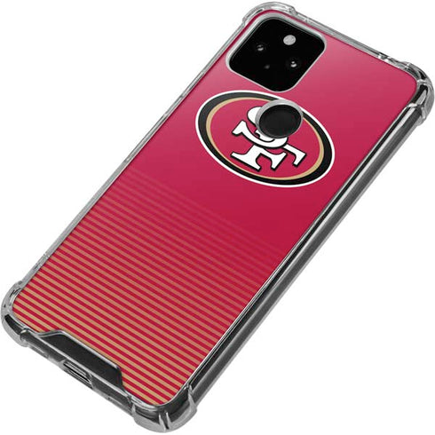 NFL San Francisco 49ers Breakaway Google Pixel 5 Clear Case