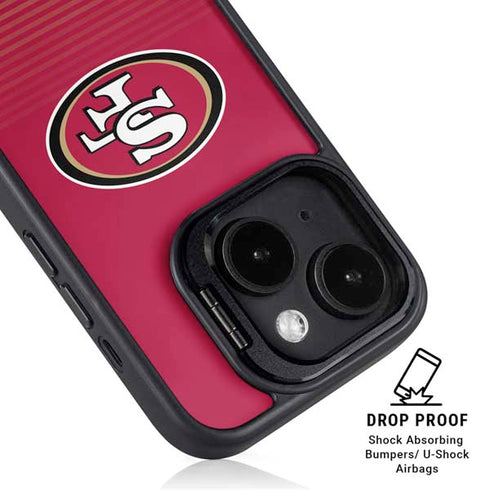 NFL San Francisco 49ers Breakaway iPhone 14 Plus Kickstand Case