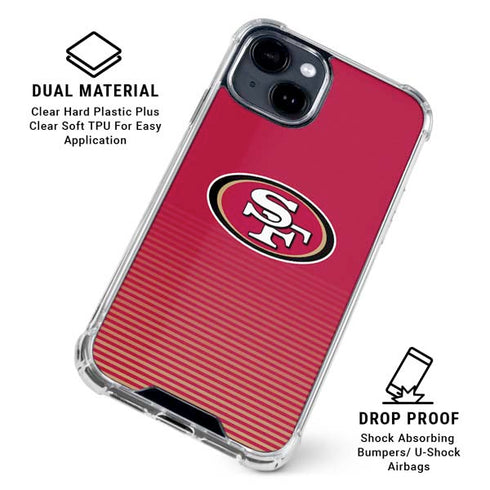 NFL San Francisco 49ers Breakaway iPhone 15 Clear Case