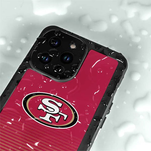 NFL San Francisco 49ers Breakaway iPhone 15 Pro Waterproof Case