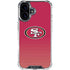 NFL San Francisco 49ers Breakaway iPhone 16 Plus Clear Case