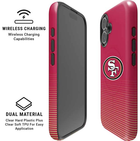 NFL San Francisco 49ers Breakaway iPhone 16 Plus Magsafe Impact Case