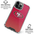 NFL San Francisco 49ers Breakaway iPhone 16 Pro Max Clear Case
