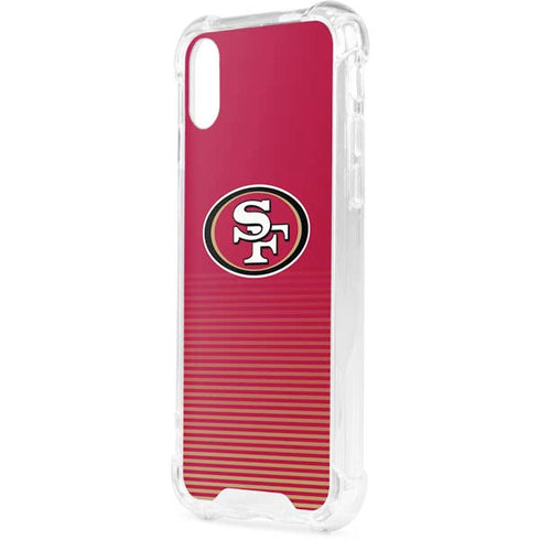 NFL San Francisco 49ers Breakaway iPhone XS Clear Case
