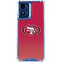 NFL San Francisco 49ers Breakaway Moto G 5G (2024) Clear Case