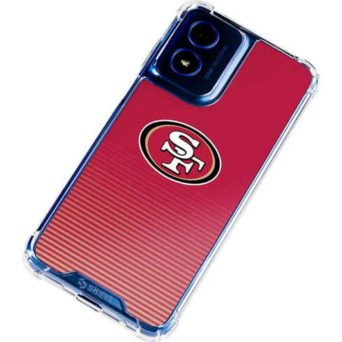 NFL San Francisco 49ers Breakaway Moto G 5G (2024) Clear Case
