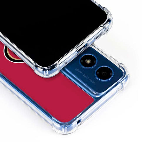 NFL San Francisco 49ers Breakaway Moto G 5G (2024) Clear Case