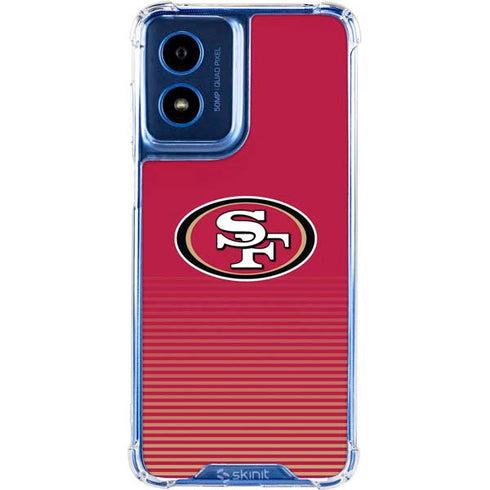 NFL San Francisco 49ers Breakaway Moto G Play 4G (2024) Clear Case