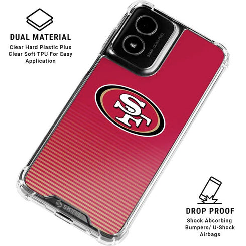 NFL San Francisco 49ers Breakaway Moto G Power 5G (2024) Clear Case