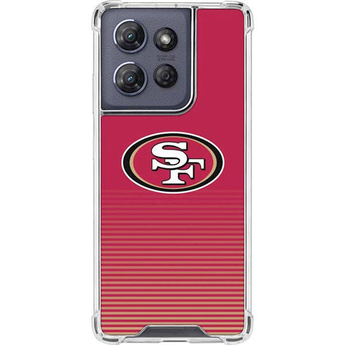 NFL San Francisco 49ers Breakaway Moto G Stylus 5G (2025) Clear Case