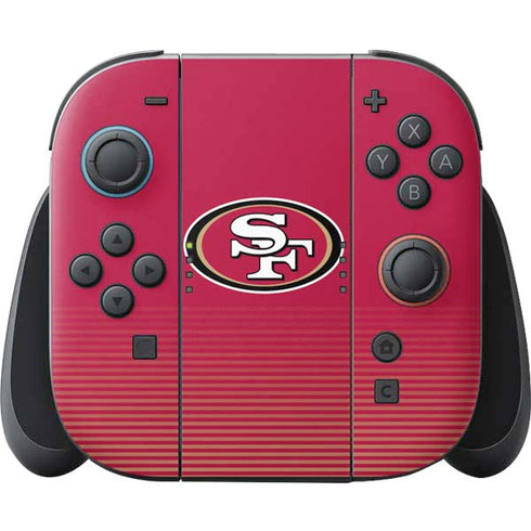 NFL San Francisco 49ers Breakaway Nintendo Switch 2 (2025) Joy-Con Controller Skin
