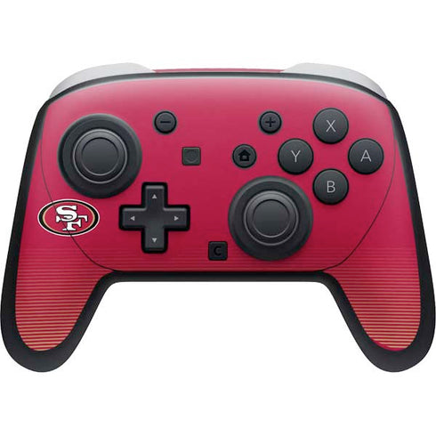 NFL San Francisco 49ers Breakaway Nintendo Switch 2 (2025) Pro Controller Skin