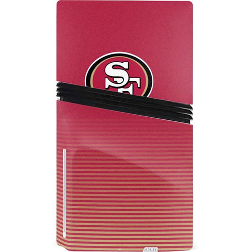 NFL San Francisco 49ers Breakaway PS5 Pro Disk Console Skin