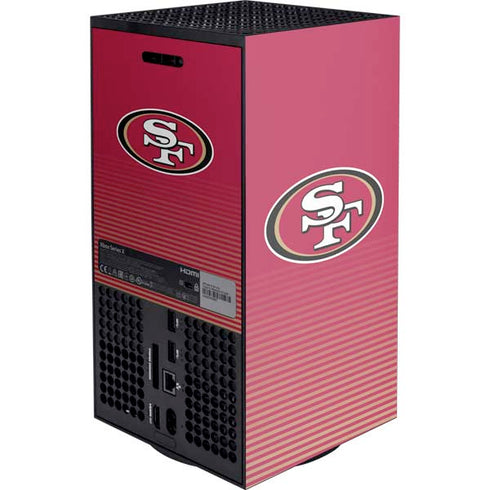 NFL San Francisco 49ers Breakaway XBox Series X Digital Edition Console Skin