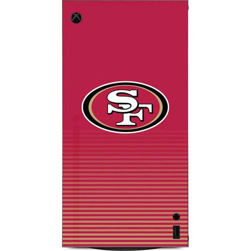 NFL San Francisco 49ers Breakaway XBox Series X Digital Edition Console Skin