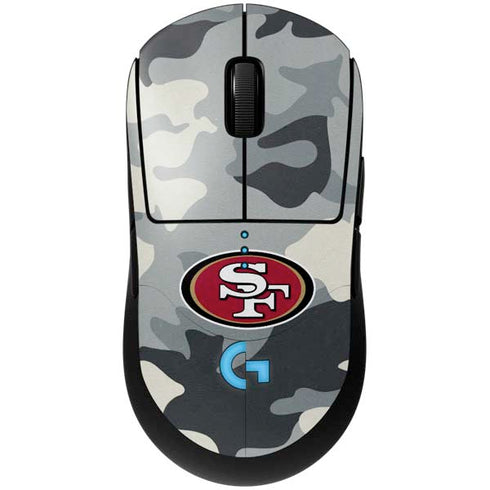 NFL San Francisco 49ers Camo G Pro Wireless Gaming Mouse Skin