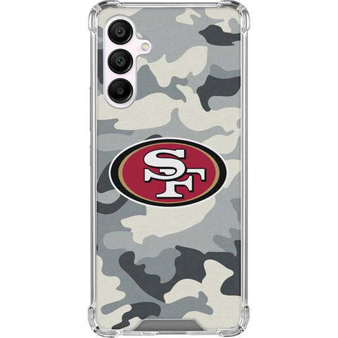 NFL San Francisco 49ers Camo Galaxy A16 5G Clear Case