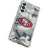 NFL San Francisco 49ers Camo Galaxy A16 5G Clear Case