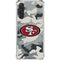 NFL San Francisco 49ers Camo Galaxy A17 Clear Case