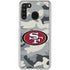 NFL San Francisco 49ers Camo Galaxy A21 Clear Case