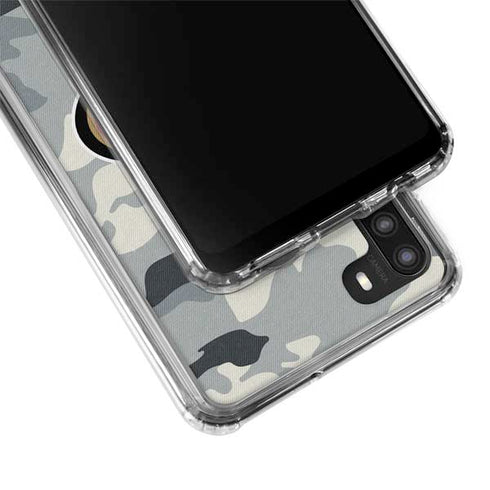 NFL San Francisco 49ers Camo Galaxy A21 Clear Case